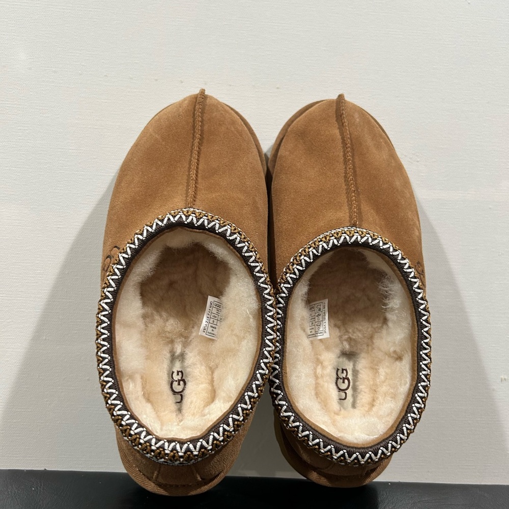 UGG Tasman ll Chestnut Suede Slip-On Slipper size 9 LIKE NEW - Picture 5 of 14